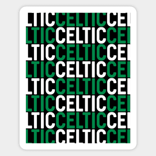 Glasgow Celtic Football Club Green and White Multi Design Magnet